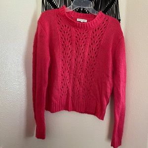 woven heart women’s sweater